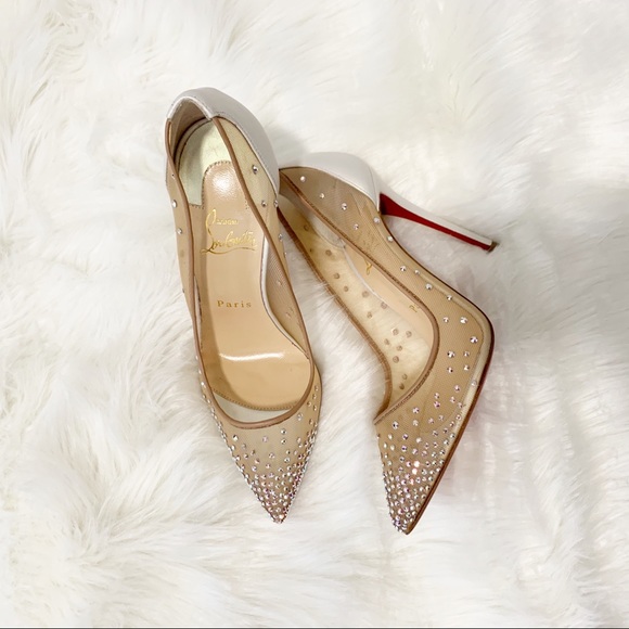 SOLD Christian Louboutin Mesh Follies Strauss - Picture 2 of 8